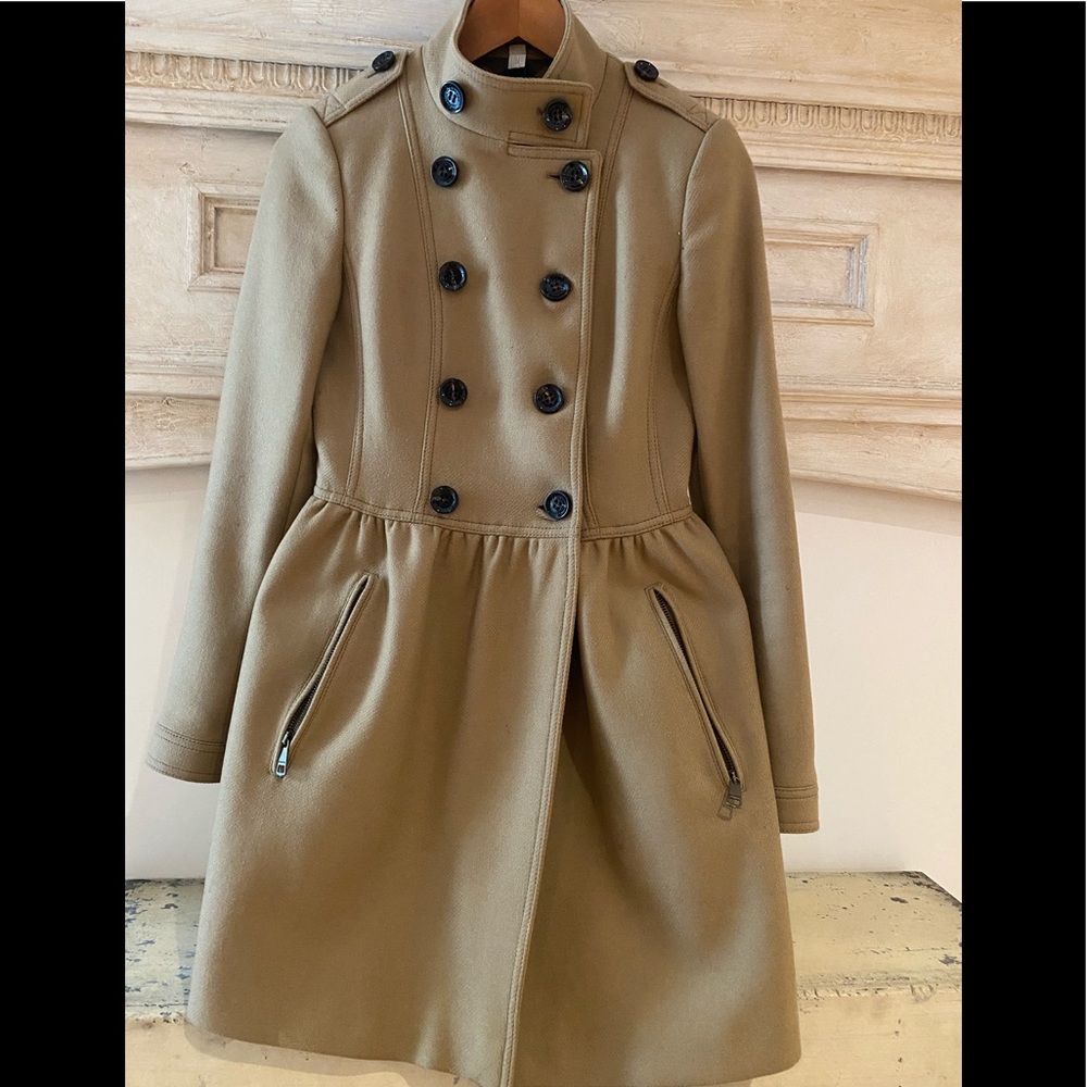 Burberry Peplum wool coat